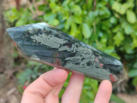 Polished Bloodstone Double Terminated Points x 6 From Swaziland