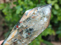 Polished Bloodstone Double Terminated Points x 6 From Swaziland