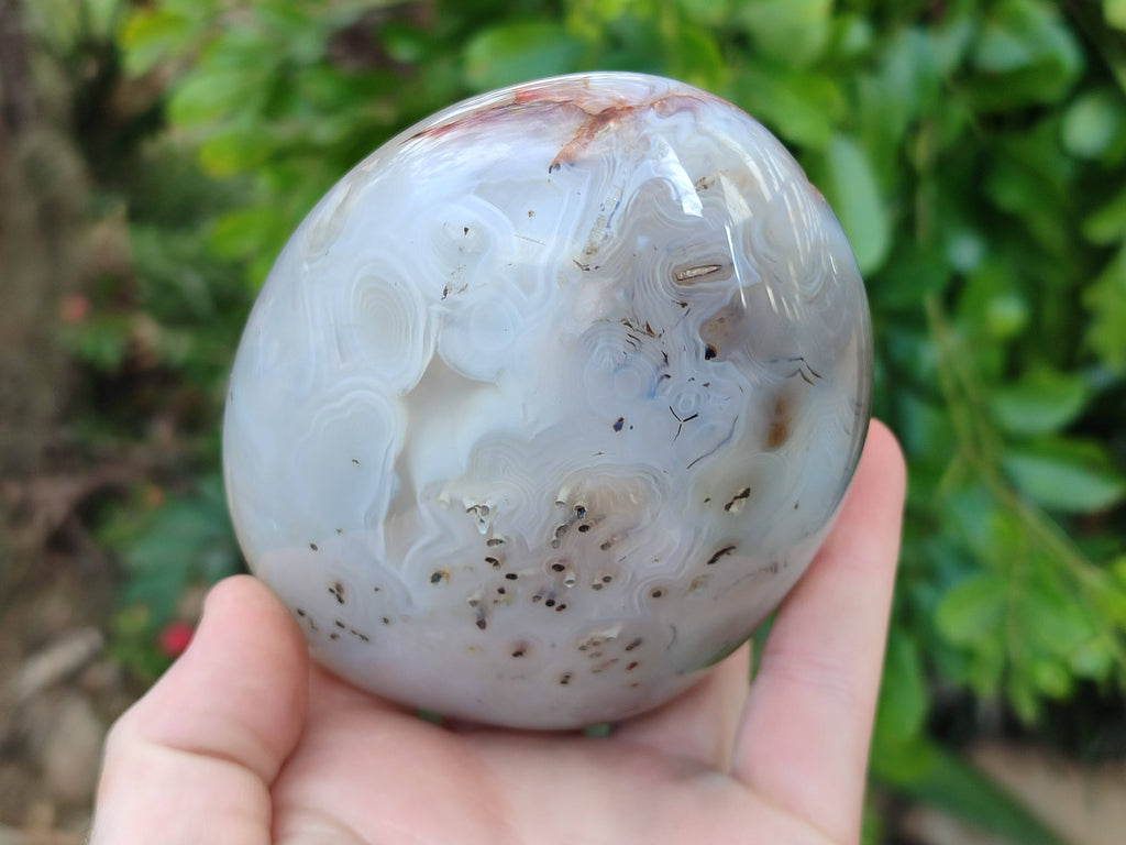 Polished Agate Standing Free Forms x 2 From Madagascar - Toprock Gemstones and Minerals 