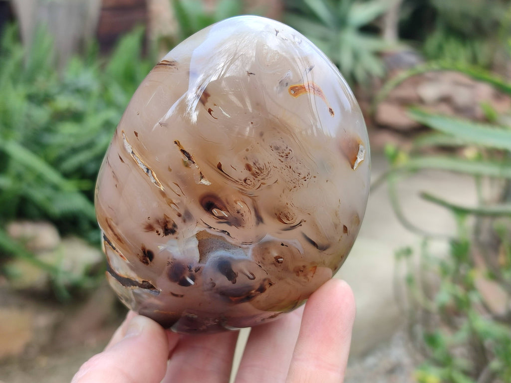 Polished Agate Standing Free Forms x 2 From Madagascar - Toprock Gemstones and Minerals 