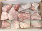 Natural Pink Rose Quartz Cobbed Specimens x 12 From North Cape, South Africa - Toprock Gemstones and Minerals 