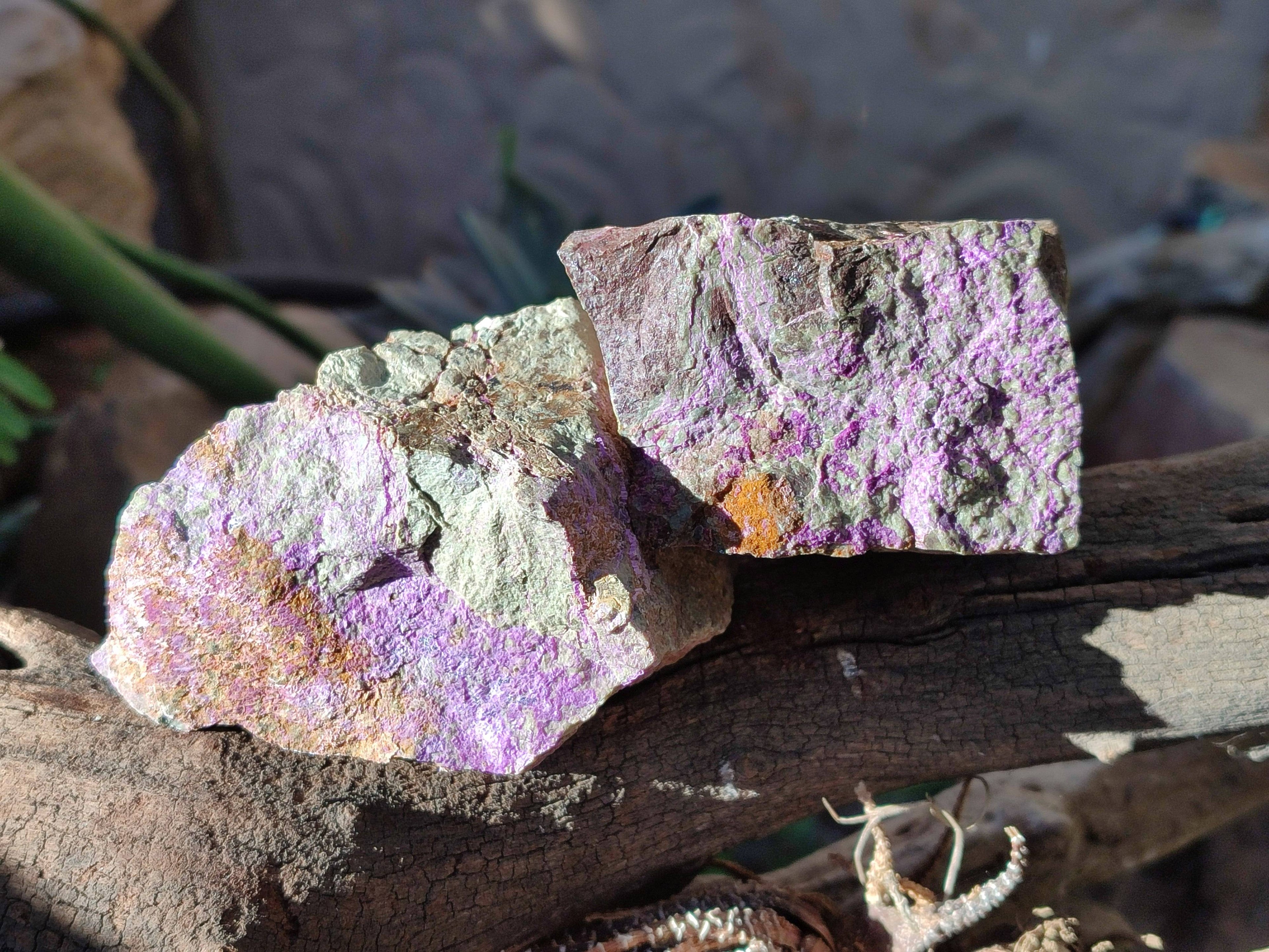 Natural Cobbed Stichtite Specimens x 6 From Barberton, South Africa - Toprock Gemstones and Minerals 