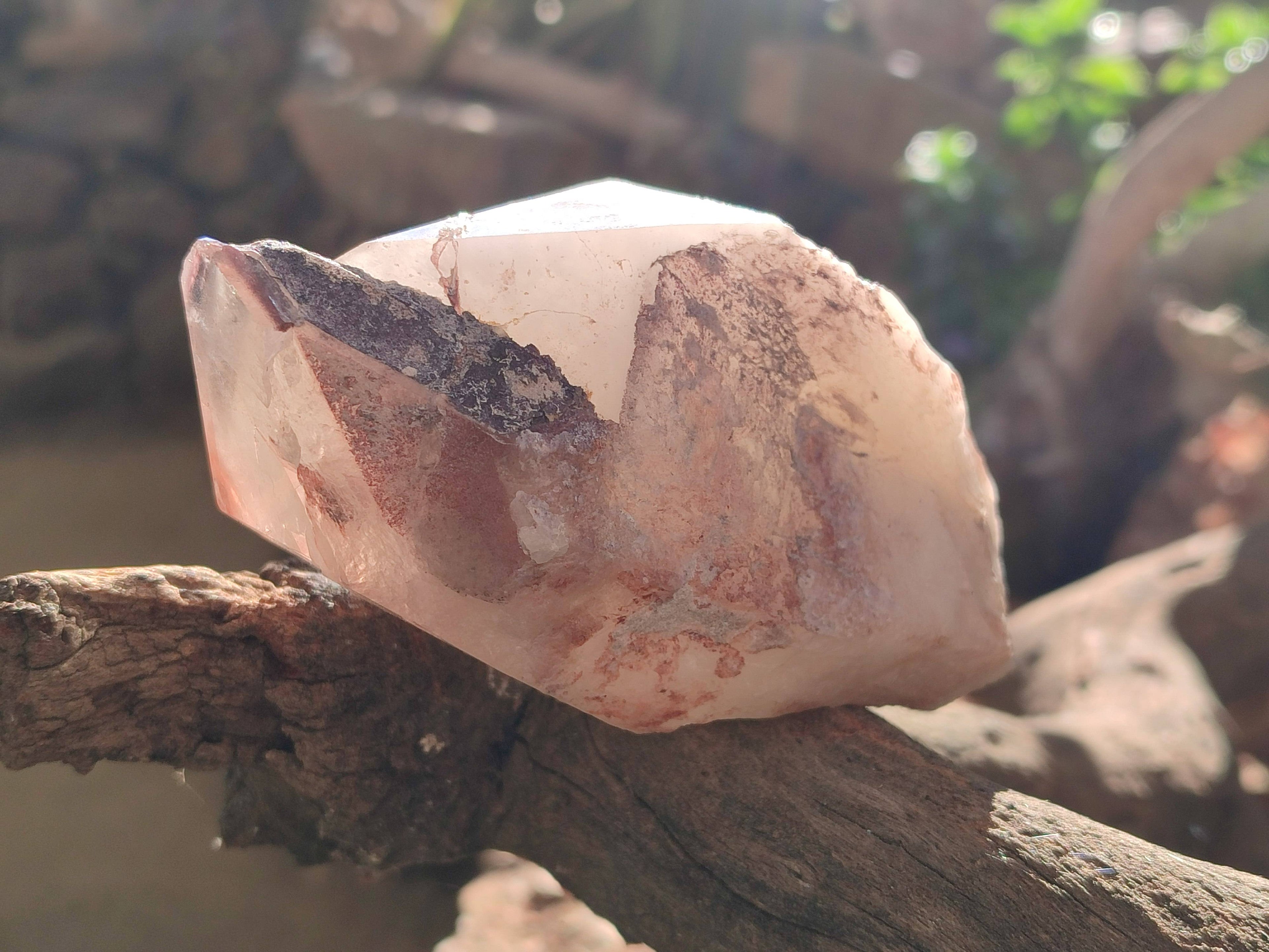 Natural Red Hematoid Quartz Clusters x 3 From Karoi, Zimbabwe - Toprock Gemstones and Minerals 