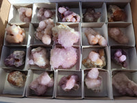 Natural Amethyst Spirit Quartz Clusters x 20 From Boekenhouthoek, South Africa