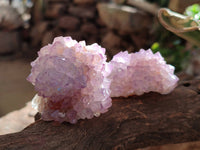 Natural Amethyst Spirit Quartz Clusters x 20 From Boekenhouthoek, South Africa