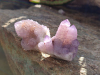 Natural Amethyst Spirit Quartz Clusters x 20 From Boekenhouthoek, South Africa