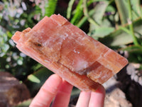 Natural Sunset Orange Calcite Specimens x 4 From Spitzkop, Namibia