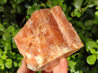 Natural Sunset Orange Calcite Specimens x 4 From Spitzkop, Namibia