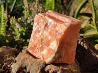 Natural Sunset Orange Calcite Specimens x 4 From Spitzkop, Namibia