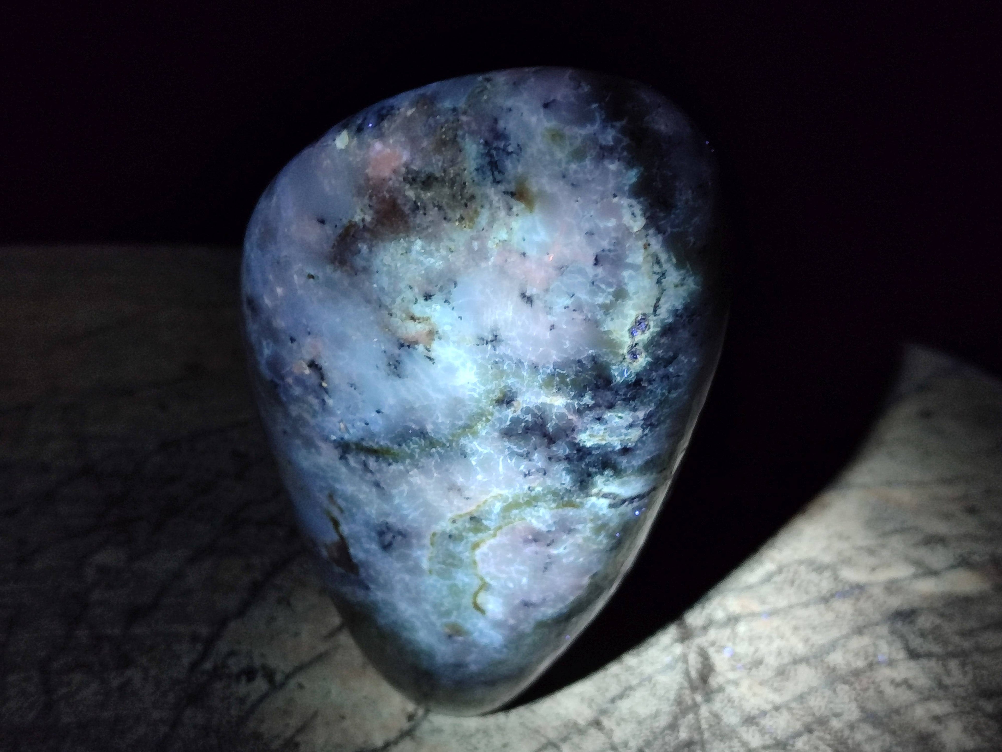 Polished Dendritic Opal Standing Free Forms x 2 From Madagascar - Toprock Gemstones and Minerals 