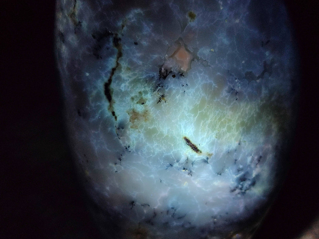 Polished Dendritic Opal Standing Free Forms x 2 From Madagascar - Toprock Gemstones and Minerals 