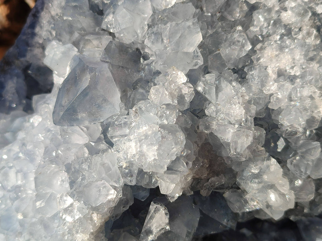 Natural Celestite Geode Specimen x 1 From Sakoany, Madagascar - Toprock Gemstones and Minerals 
