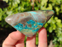 Polished Shattuckite Free Forms x 6 From Kaokoveld, Namibia