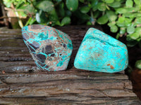 Polished Shattuckite Free Forms x 6 From Kaokoveld, Namibia