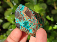Polished Shattuckite Free Forms x 6 From Kaokoveld, Namibia