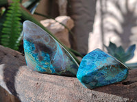 Polished Shattuckite Free Forms x 6 From Kaokoveld, Namibia