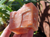 Natural Sunset Orange Calcite Specimens x 6 From Spitzkop, Namibia