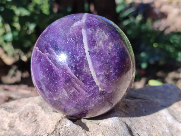 Polished Lepidolite Spheres x 2 From Ambatondrazaka, Madagascar