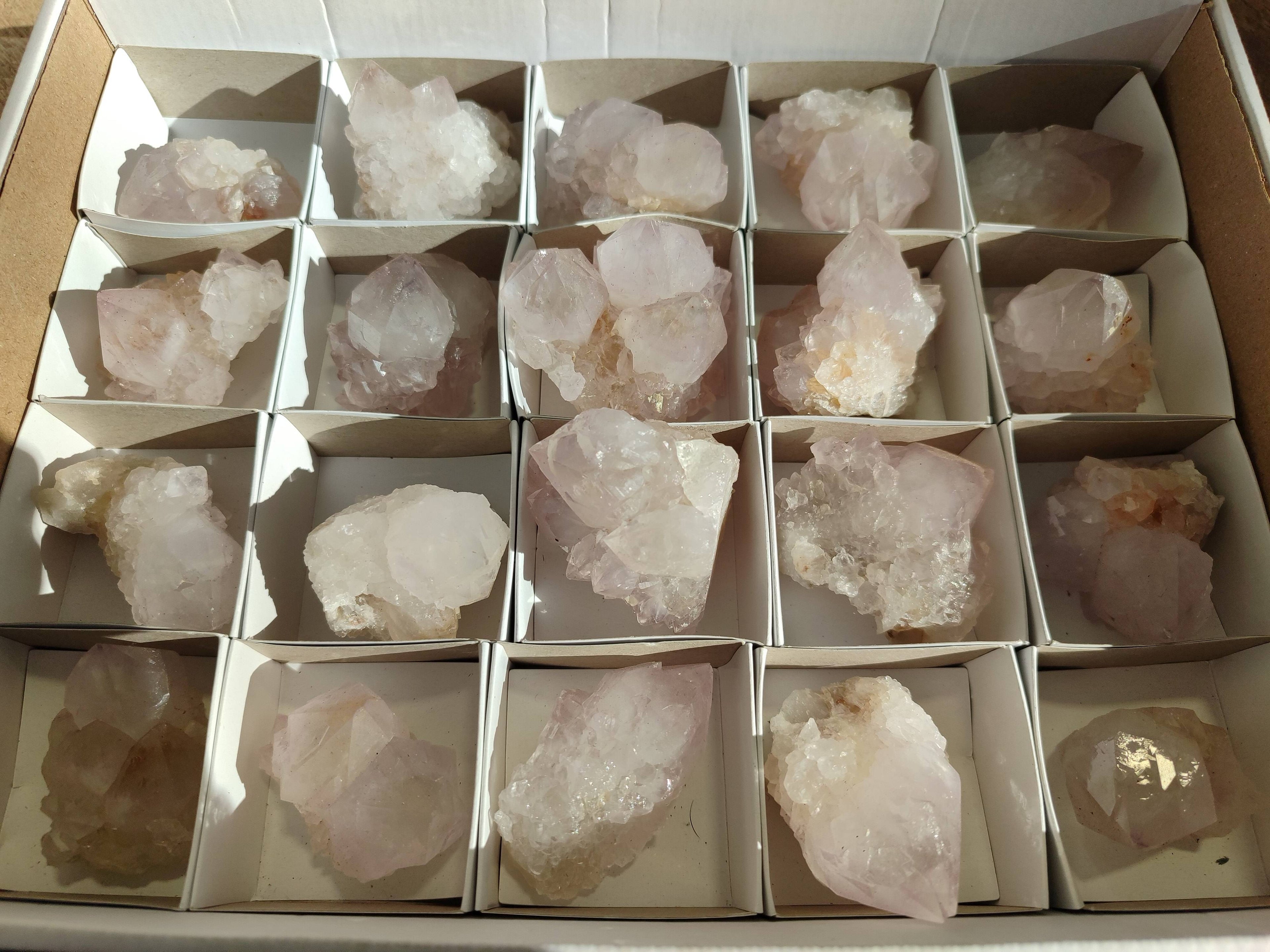 Natural Spirit Quartz Crystals x 20 From Boekenhouthoek, South Africa - Toprock Gemstones and Minerals 