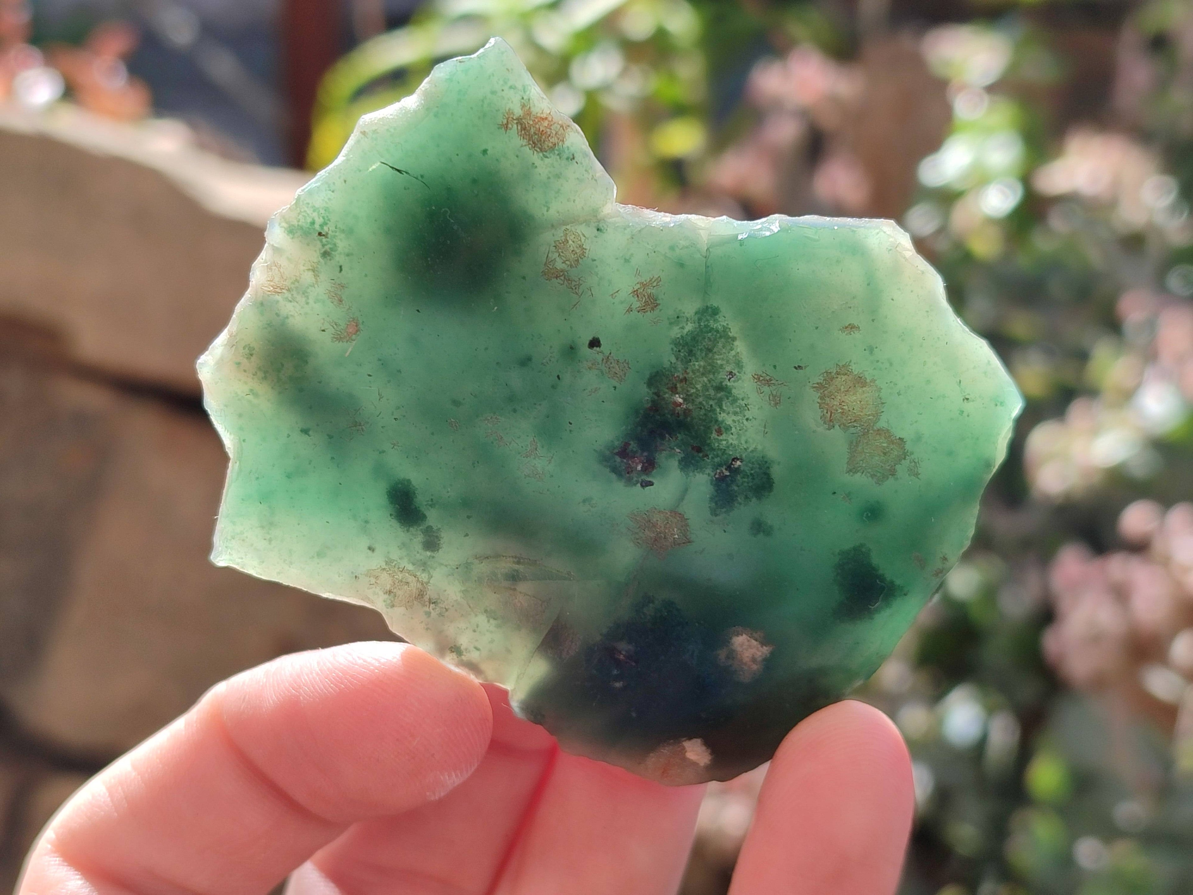 Polished On One Side Emerald Mtorolite x 12 From Mutorashanga, Zimbabwe - Toprock Gemstones and Minerals 