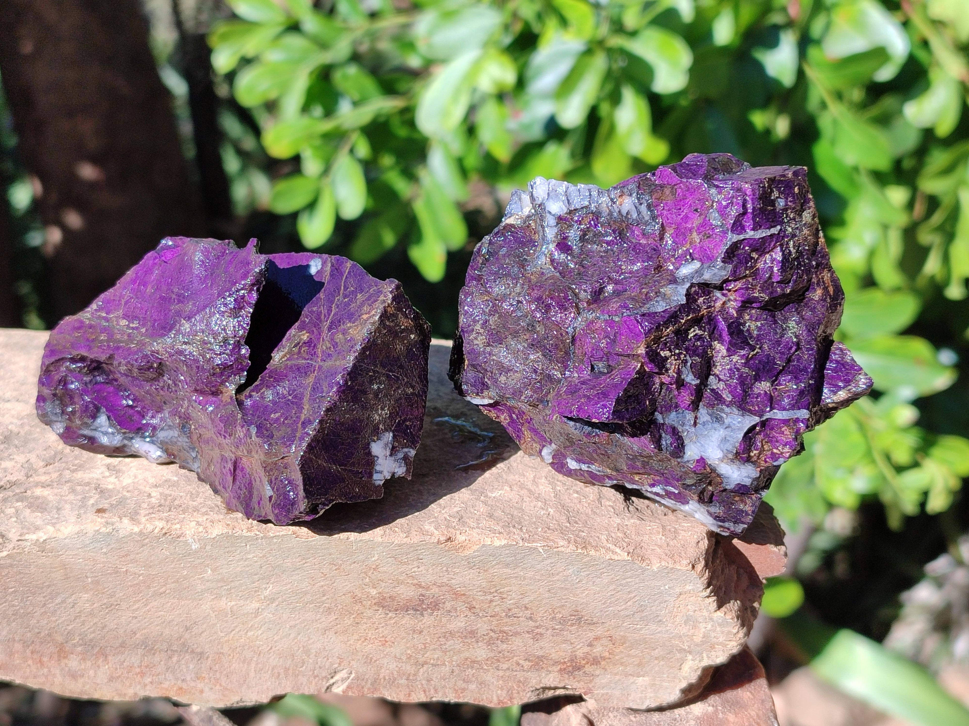 Natural Metallic Purpurite Specimens x 6 From Erongo, Namibia - Toprock Gemstones and Minerals 