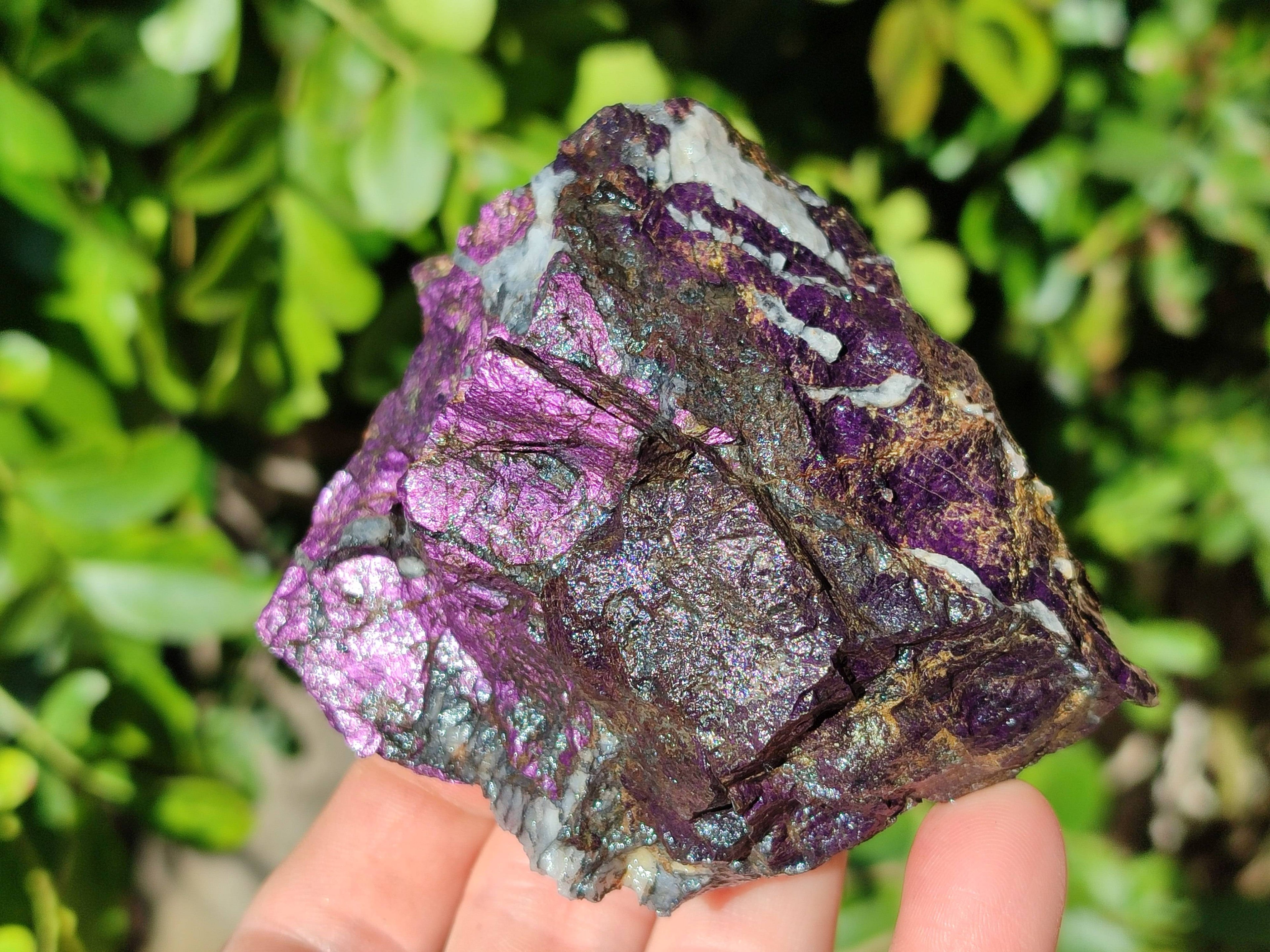 Natural Metallic Purpurite Specimens x 6 From Erongo, Namibia - Toprock Gemstones and Minerals 