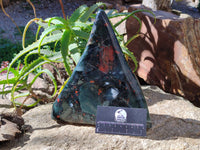 Polished Bloodstone Standing Free Form x 1 From Swaziland