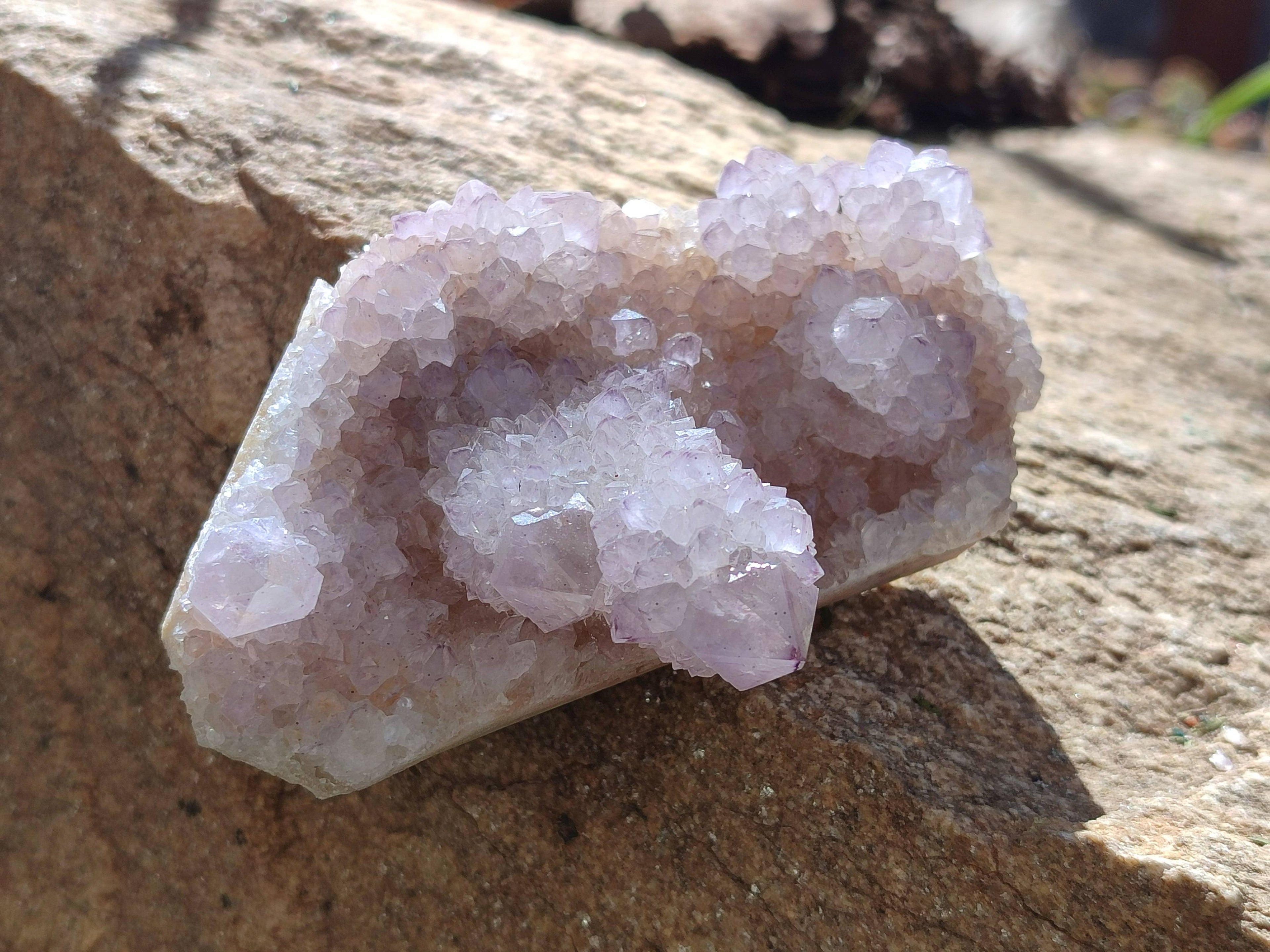 Natural Amethyst Spirit Quartz Clusters x 6 From Boekenhouthoek, South Africa - Toprock Gemstones and Minerals 