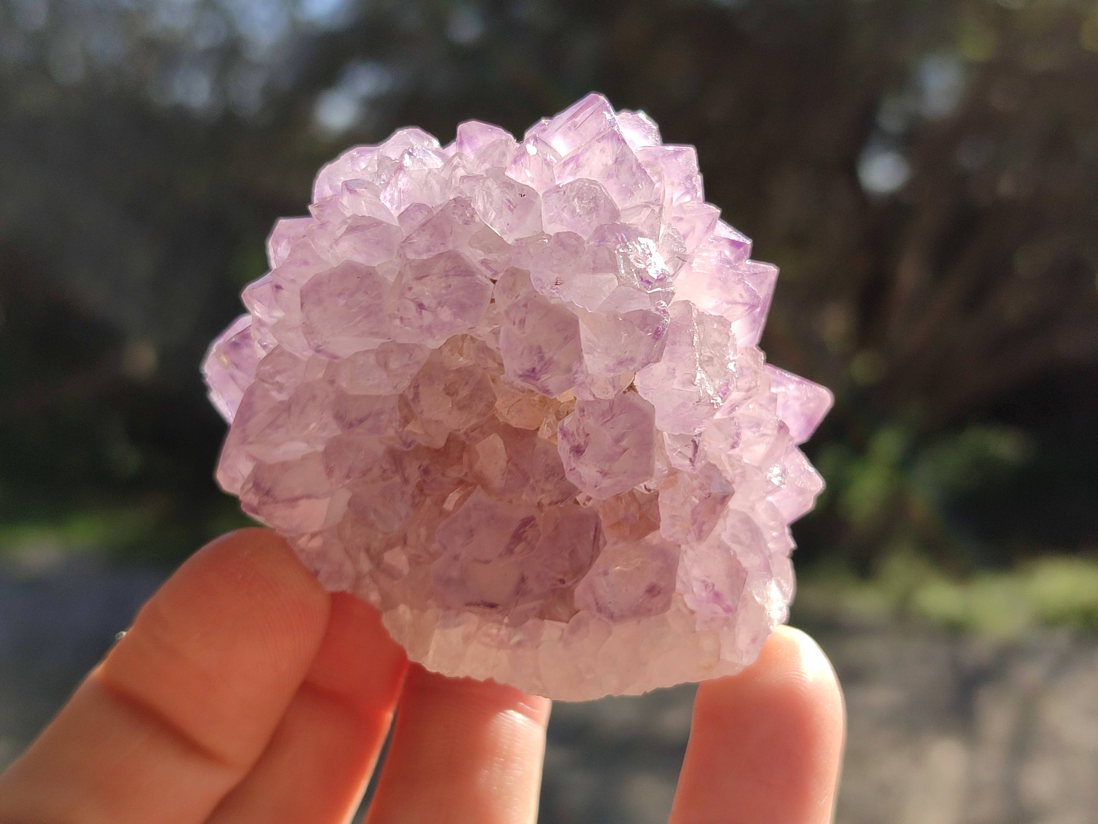 Natural Amethyst Spirit Quartz Clusters x 6 From Boekenhouthoek, South Africa - Toprock Gemstones and Minerals 