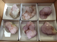 Natural Amethyst Spirit Quartz Clusters x 6 From Boekenhouthoek, South Africa