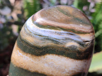 Polished Ocean Jasper Standing Free Forms x 2 From Madagascar