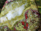 Polished Bastite Dragon Bloodstone Standing Free Forms x 2 From South Africa - Toprock Gemstones and Minerals 