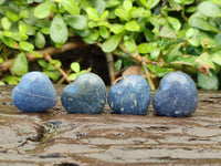 Polished Lazulite Hearts x 35 From Madagascar
