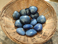 Polished Lazulite Hearts x 35 From Madagascar