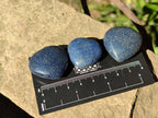 Polished Lazulite Hearts x 35 From Madagascar - Toprock Gemstones and Minerals 