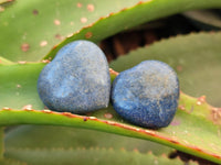Polished Lazulite Hearts x 35 From Madagascar