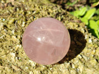 Polished Rose Quartz Spheres x 4 From Madagascar