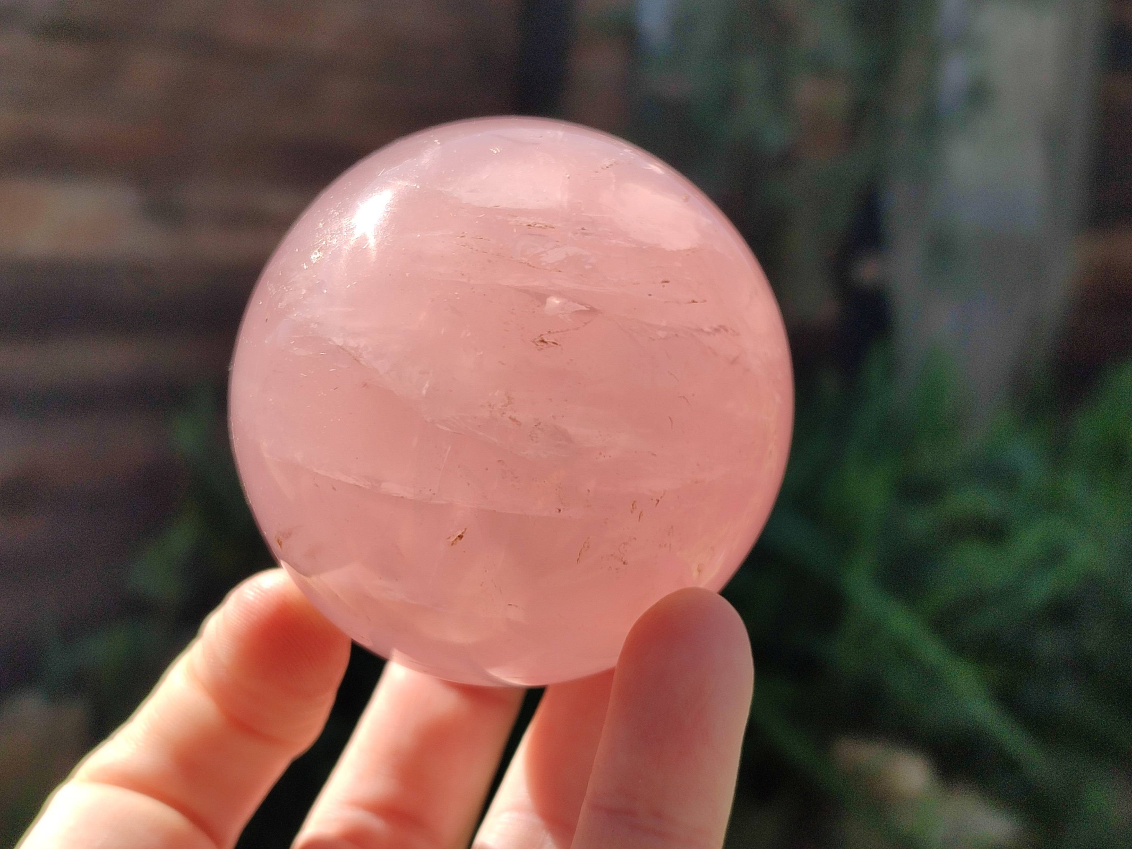 Polished Rose Quartz Spheres x 4 From Madagascar - Toprock Gemstones and Minerals 