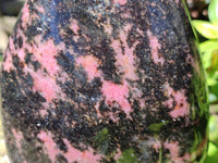 Polished Rhodonite Standing Free Form x 1 From Ambindavato, Madagascar