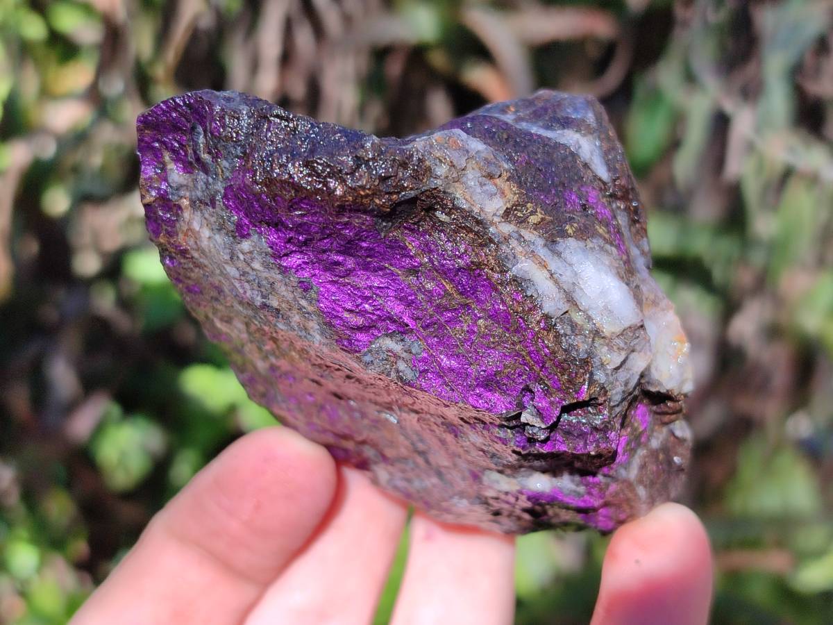 Natural Metallic Purpurite Specimens x 6 From Erongo, Namibia - Toprock Gemstones and Minerals 