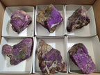 Natural Metallic Purpurite Specimens x 6 From Erongo, Namibia - Toprock Gemstones and Minerals 