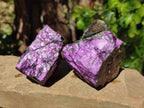 Natural Metallic Purpurite Specimens x 6 From Erongo, Namibia - Toprock Gemstones and Minerals 