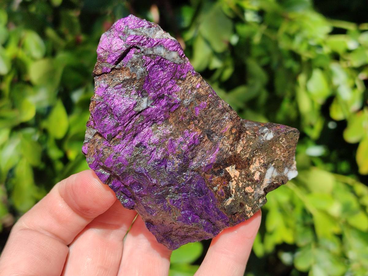 Natural Metallic Purpurite Specimens x 6 From Erongo, Namibia - Toprock Gemstones and Minerals 