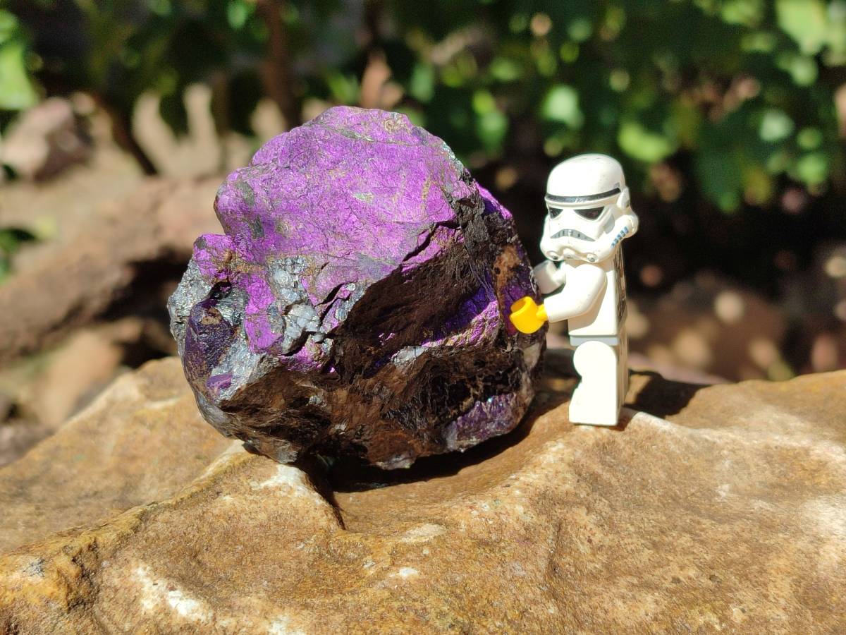 Natural Metallic Purpurite Specimens x 6 From Erongo, Namibia - Toprock Gemstones and Minerals 