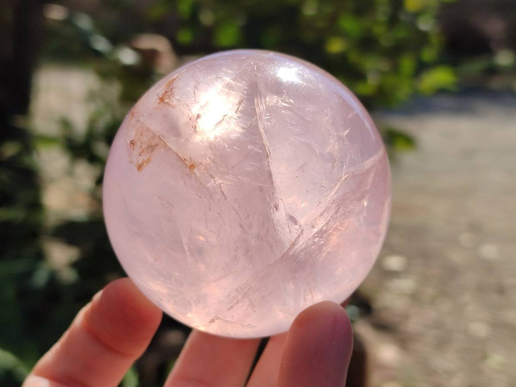 Polished Rose Quartz Spheres x 4 From Madagascar - Toprock Gemstones and Minerals 