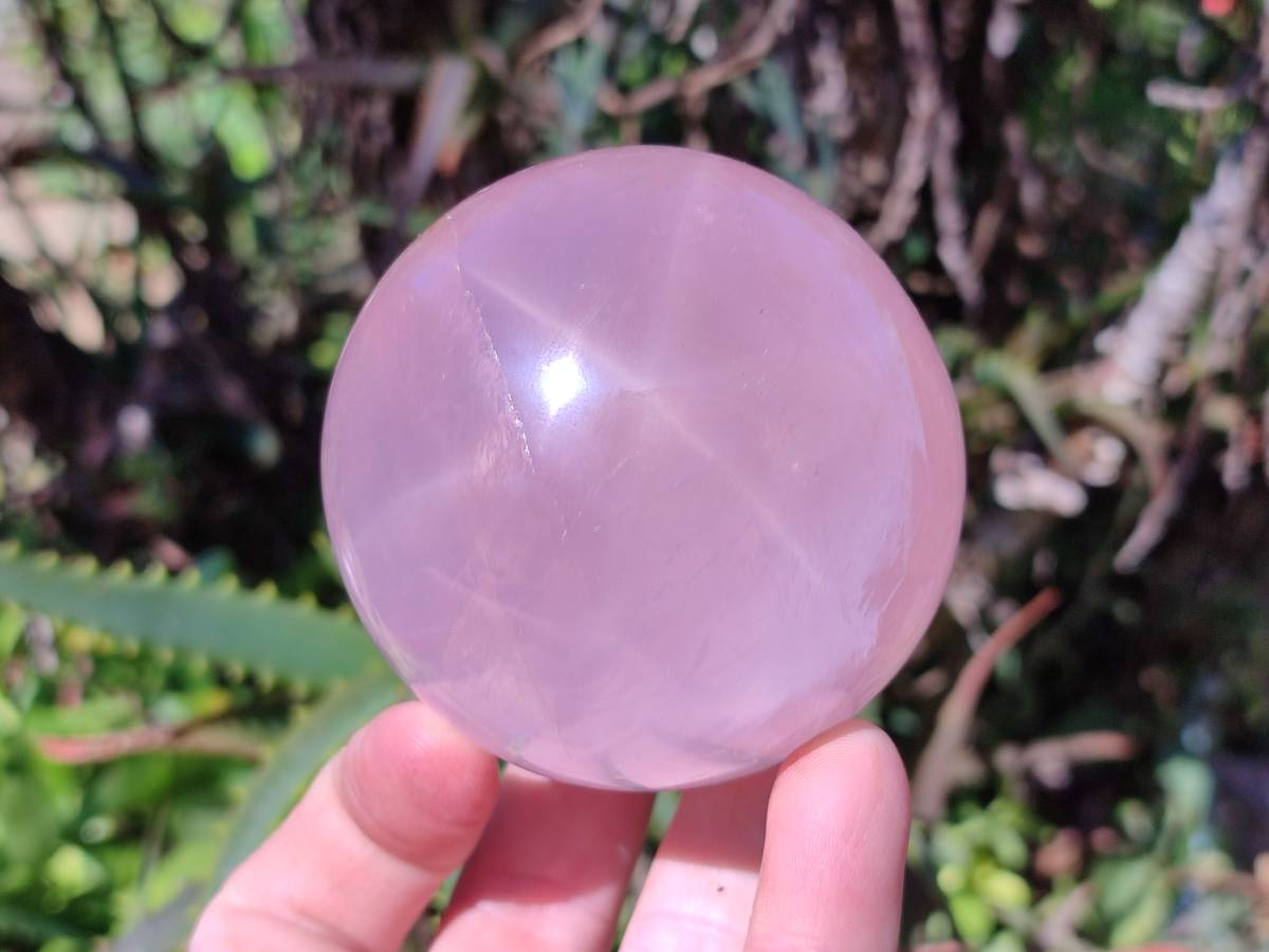 Polished Rose Quartz Spheres x 4 From Madagascar - Toprock Gemstones and Minerals 
