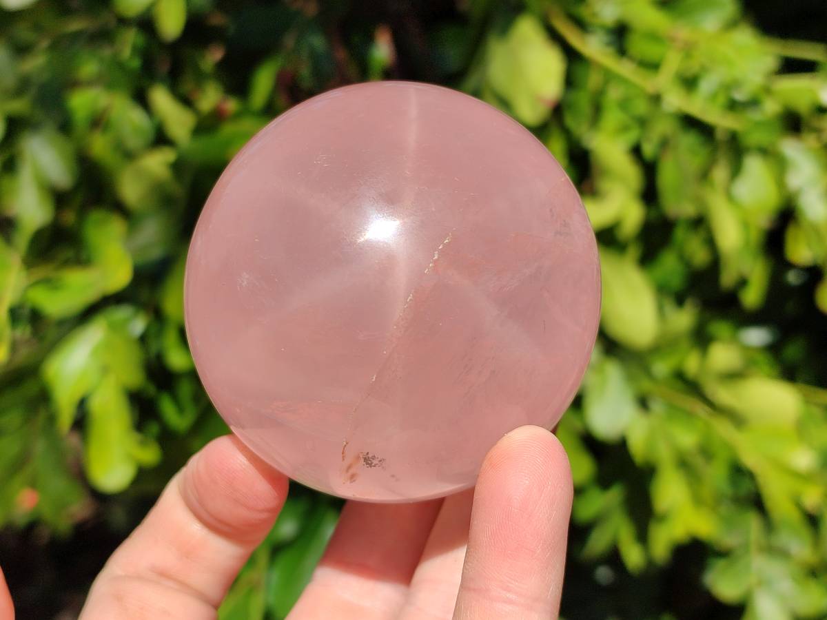 Polished Rose Quartz Spheres x 4 From Madagascar - Toprock Gemstones and Minerals 