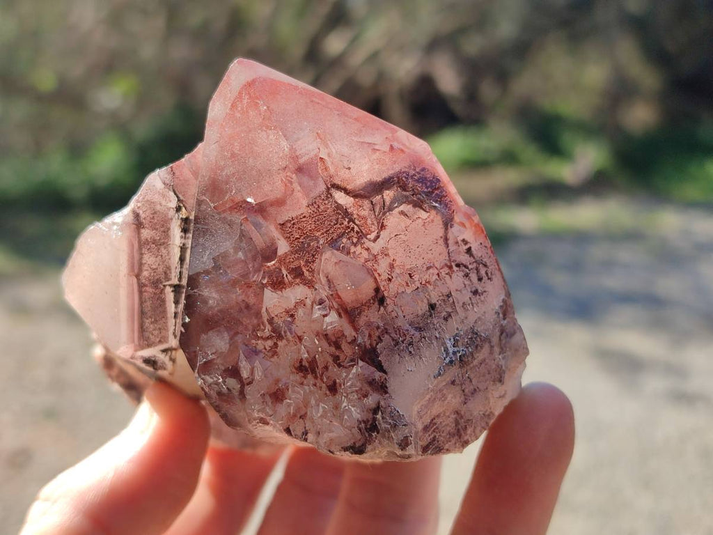 Natural Red Hematoid Quartz Crystals x 6 From Karoi, Zimbabwe - Toprock Gemstones and Minerals 