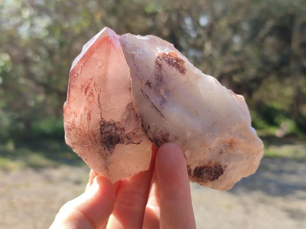 Natural Red Hematoid Quartz Crystals x 6 From Karoi, Zimbabwe - Toprock Gemstones and Minerals 