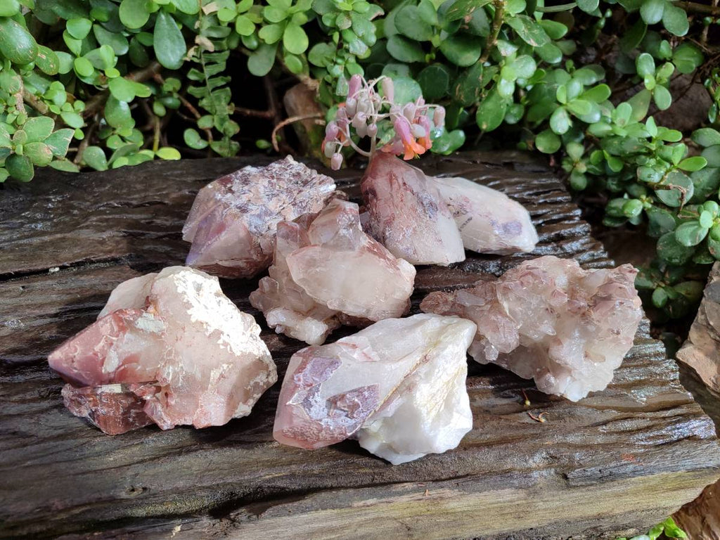 Natural Red Hematoid Quartz Crystals x 6 From Karoi, Zimbabwe - Toprock Gemstones and Minerals 
